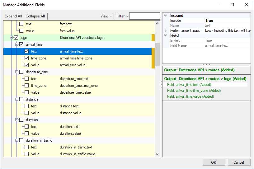 REST Source Component - Manage Additional Fields